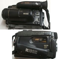 ジャンク品 リコー 8ミリ ビデオカメラ R-88H　付属品有 充電器＆接続コード/取説など 部品取りに ☆ PayPay(ペイペイ)決済可能 ☆ 札幌市 豊平区 平岸の画像