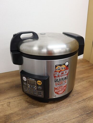 【ヤ取】≪J847ジ≫通電OK ZOJIRUSHI/象印 マイコン炊飯ジャー NS-QB36 容量/3.6L 2014年製 色柄/ステンレスXA 厨房機器/業務用 店舗/飲食店/厨房
