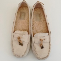 🌸取引者決定　UGG モカシン　ベージュ　24.0cm