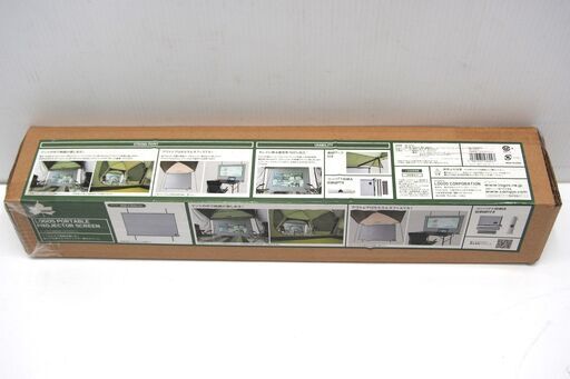 【未使用】 新品 LOGOS/ロゴス ポータブル プロジェクター スクリーン 200x150cm