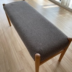 モモナチュラル　ベンチチェア　ダイニングチェアの画像