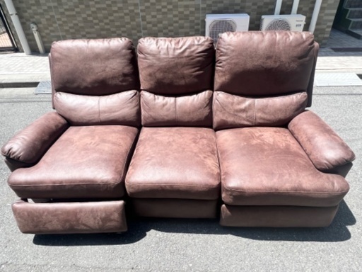 SALE!! (A-a27) ￥19800(税込) リクライニング電動ソファ　3人掛け