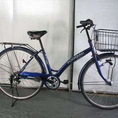 C744☆限定特価☆ 中古自転車 【27インチ 軽快車 6段 LEDオートライト