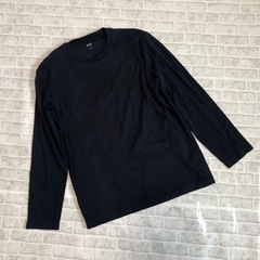 メンズ　長袖　uネック