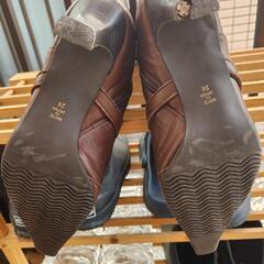 【中古0円】Elegance卑弥呼 本革ロングブーツ 24cm ※踵修理要 ※取りに来られる方限定の画像
