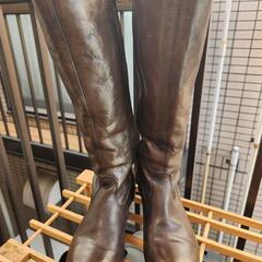 【中古0円】T.U.B. Models 本革ロングブーツ 23....