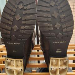 【中古0円】T.U.B. Models 本革ロングブーツ 23.5cm ※踵修理要 ※取りに来られる方限定の画像