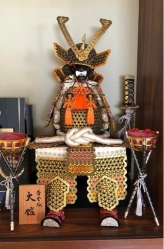 5円玉細工　鎧兜