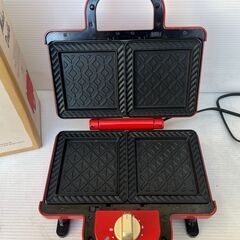 BRUNO ホットサンドメーカーダブルBOE044-RDの画像