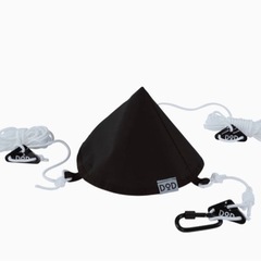 キャンプ用品 DODワンポールテントM ブラック グランドシート