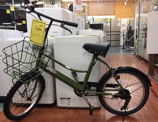 アサヒ　ミニベロ　20インチ　カーキー