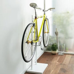 【お値下げしました】自転車スタンド/サイクルホルダー（ホワイト）の画像