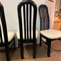 高級家具 カリモク ダイニングチェア 4脚セット ハイバックの画像
