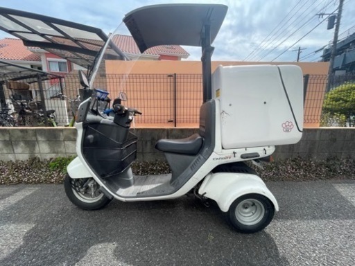 (受渡者決定済み)中古ジャイロキャノピー屋根付き4スト　リアボックス付き