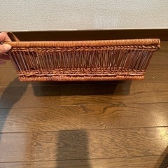 かご　収納カゴ　収納ケース　ラタンの画像