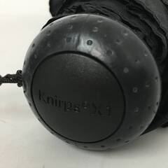 🔷🔶🔷UNY3/79 knirps クニルプス X1 折りたたみ傘 折り畳み傘 黒 ブラック メンズ ドット 水玉 傘 男性用 雨 中古 長期保管品 ブラック🔷🔶🔷の画像