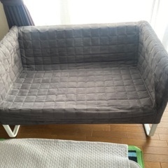 IKEA パイプソファ　グレーの画像