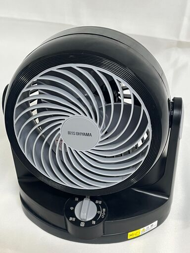 【北見市発】アイリスオーヤマ IRIS OHYAMA コンパクトサーキュレーター PCF-HD15-B 2021年製 黒 (E1610tnY)