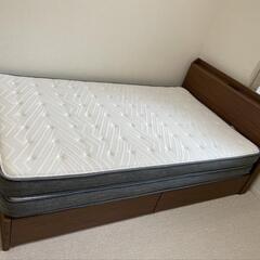 確約済)✨ニトリ セミダブルベッドフレーム(引出し付き)＆マットレスN