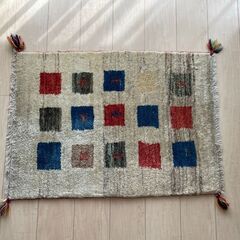 ギャッベ　玄関マット　90×65cm