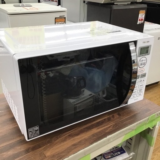 #E-19【ご来店頂ける方限定】TOSHIBAのフラット電子レンジです