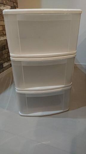 プラスチック収納棚　３個セット
