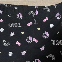 【美品】ゆめかわ❤︎ユニコーン柄　レギンス　スパッツ　100の画像
