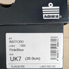 【新品未使用Admiral Watford 26cmスニーカーの画像