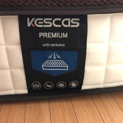 ブランド: KESCAS　評価4.2 ダブルマットレス 厚み20㎝ ポケットコイル 硬め 450個の画像
