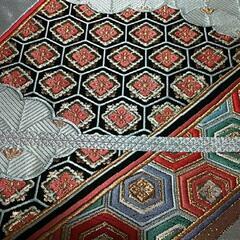 👘 正絹袋帯　黒地に金銀糸 吉祥文様　礼装用の画像