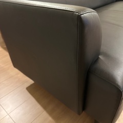 2人がけソファ(黒)の画像