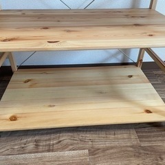 【廃盤・希少】無印良品　パイン材ユニットシェルフ　ワードローブの画像