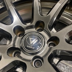 【美品】VERZ ベルズ wheel kcv02 19インチ 8J ＋7 work ホイール タイヤ付き4本SET クールレーシング