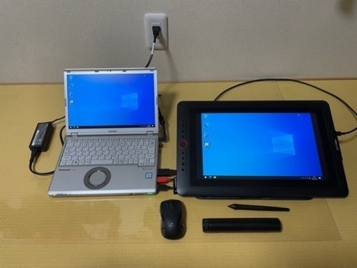 Panasonicのノートパソコンi5 7300Uと液晶タブレットセット