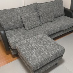 リバーシブル ソファー 3人掛け カウチソファー の画像