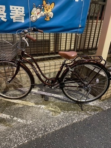 27インチ　ママチャリ　変速あり　オートライト