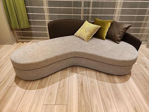 【展示品・美品】特注ソファ 172.7万相当 3〜4人掛け カウチソファ