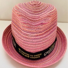 GROOVYCOLORS 麦わら帽子 中折れ帽子 Mサイズ グルービーカラーズ キッズ 夏 オシャレの画像