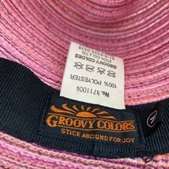 GROOVYCOLORS 麦わら帽子 中折れ帽子 Mサイズ グルービーカラーズ キッズ 夏 オシャレの画像