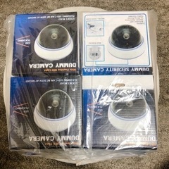 リアル防犯カメラ ドーム防犯カメラ レッドLED 点滅 アラートライト