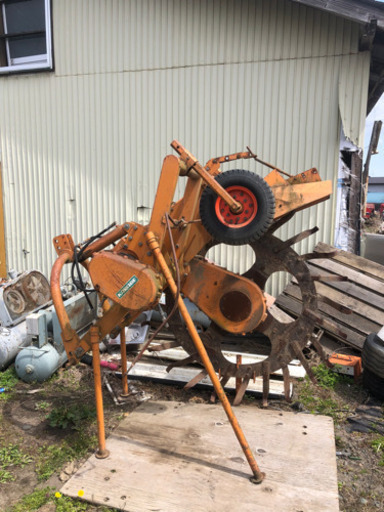 カワベ ロータリートレンチャー RL-601動作未確認 中古 掘取機 溝堀機 ディスク 深耕 配送は送料相談　現物確認おすすめ