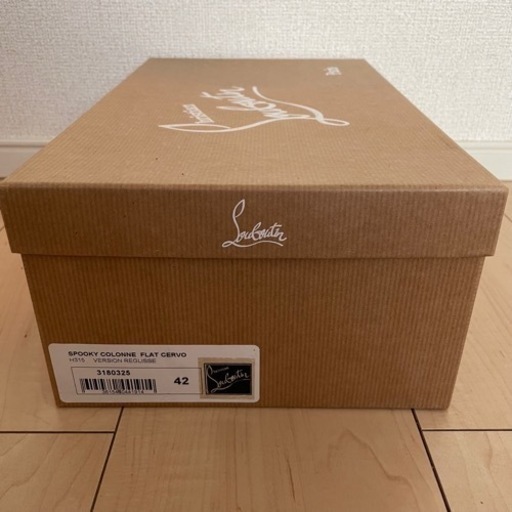 美品✴︎ルブタン✴︎ドレスシューズ スリッポン スパイク グレー 42 27cm