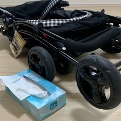 わんわんカート多頭用DXα 中古品　※まずプロフィールを読んでいただけると助かります。の画像