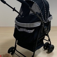 わんわんカート多頭用DXα 中古品　※まずプロフィールを読んでいただけると助かります。の画像