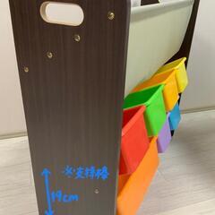 絵本もおもちゃも見やすく収納！の画像