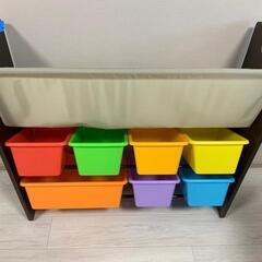 絵本もおもちゃも見やすく収納！の画像