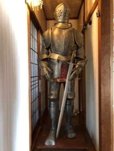 西洋 甲冑  鎧 プレートアーマー 等身大 年代物 レプリカ 希少 レア レトロ