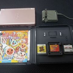 カセット３枚つき　任天堂　ニンテンド-DS LITE メタリッ...