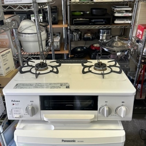 万代店　クリーニング済み　保証付き　美品　Paloma パロマ ガスコンロ ガステーブル IC-N36H-L