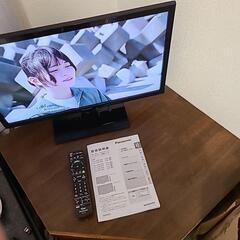 【受け渡し者決定】パナソニック製24インチ液晶テレビ、テレビ台セット売りますの画像